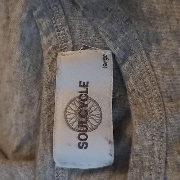 Soul Cycle Cotton Long Sleeve Shirt Large Grey - Picture 2 of 5